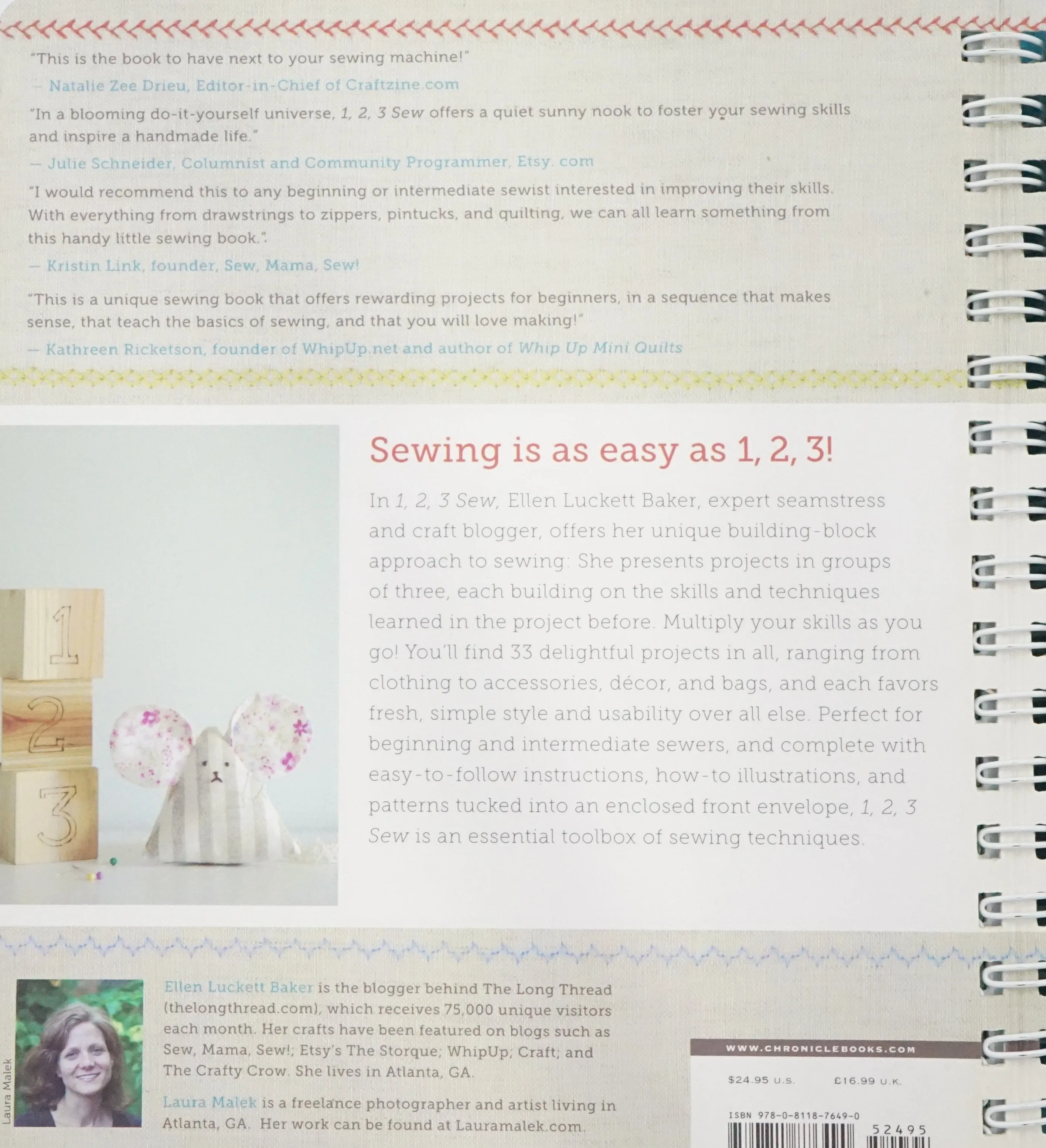 1, 2, 3 Sew: Build Your Skills With 33 Simple Projects