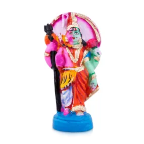 Arthanatheeswarar Clay Golu Bommai - 7 x 3.5 Inches | Giri Golu Doll/ Navaratri Golu Bomma/Gombe/Bommai