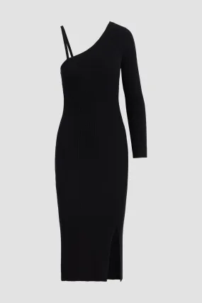 Asymmetrical Long Sleeve Dress