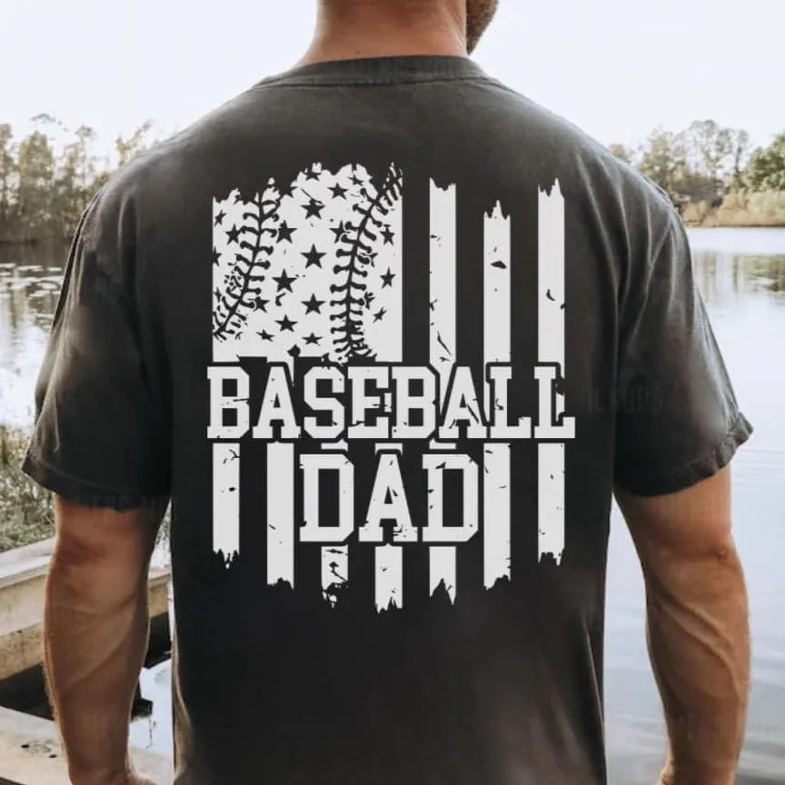 Baseball Dad Short Sleeve Adult Tee