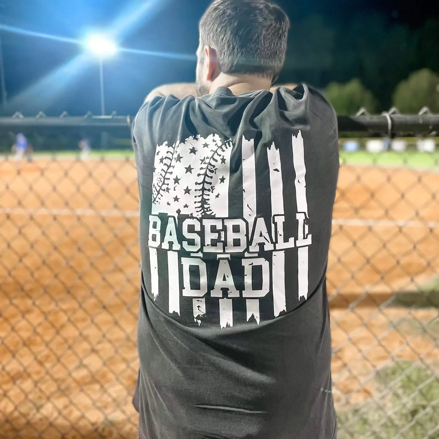 Baseball Dad Short Sleeve Adult Tee