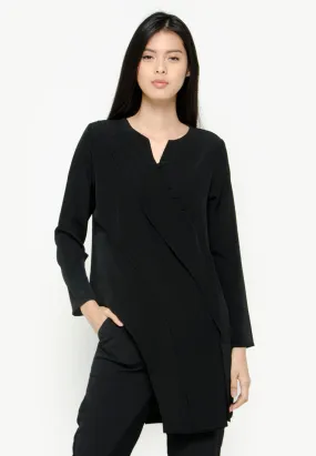 Blouse with Asymmetrical Drape