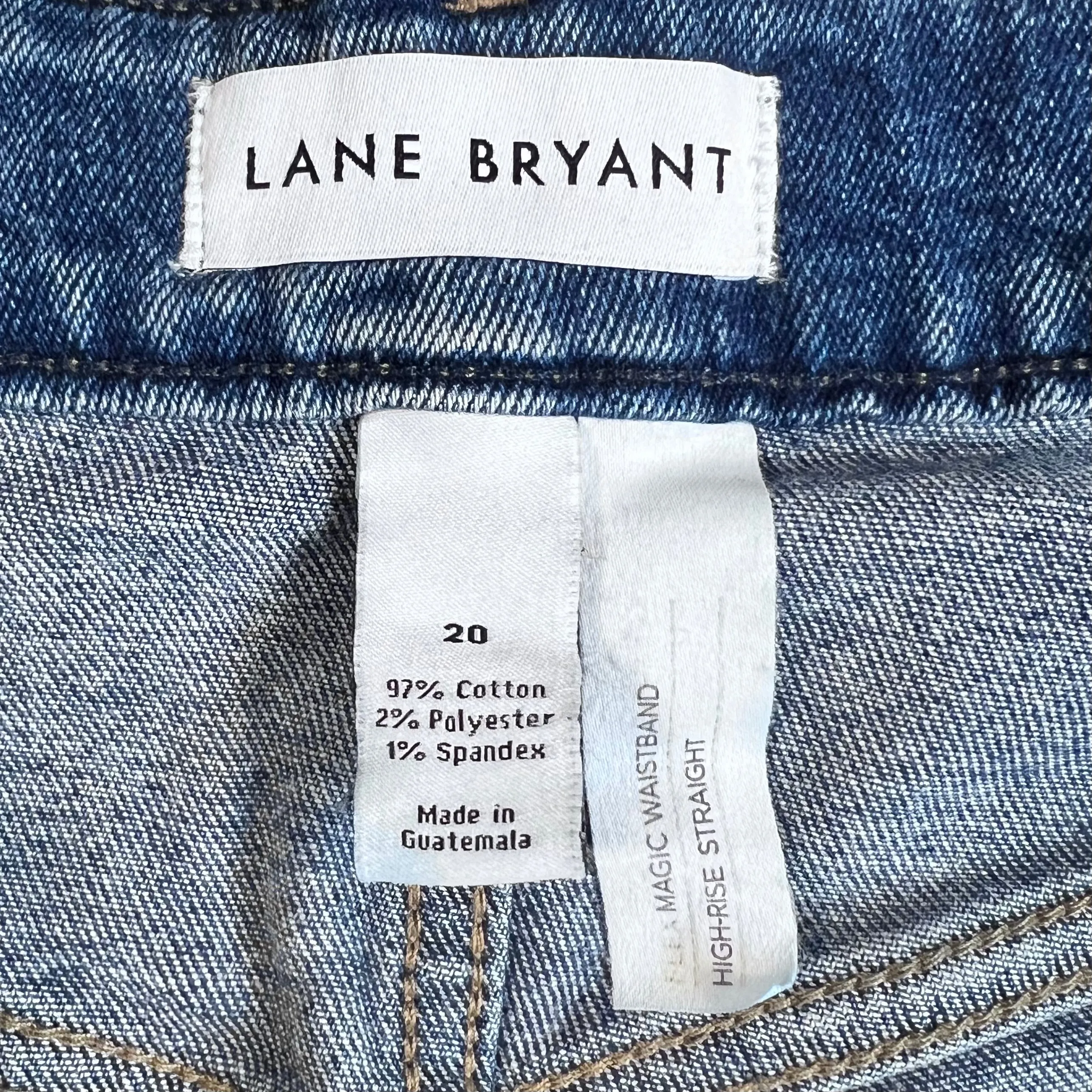 Blue Denim Jeans Straight By Lane Bryant, Size: 20