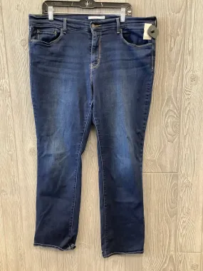 Blue Denim Jeans Straight Levis, Size 16