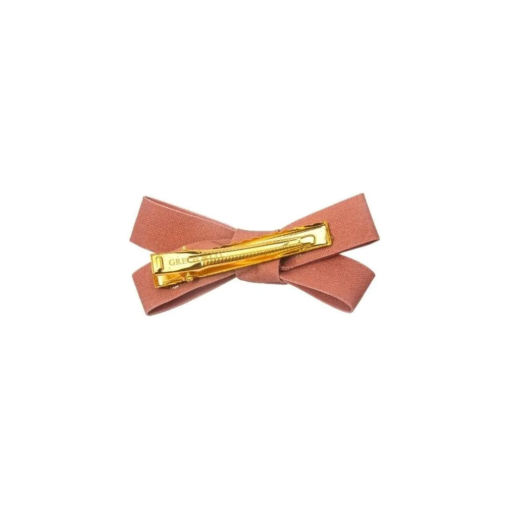 Bow Hair Clip - Sunset