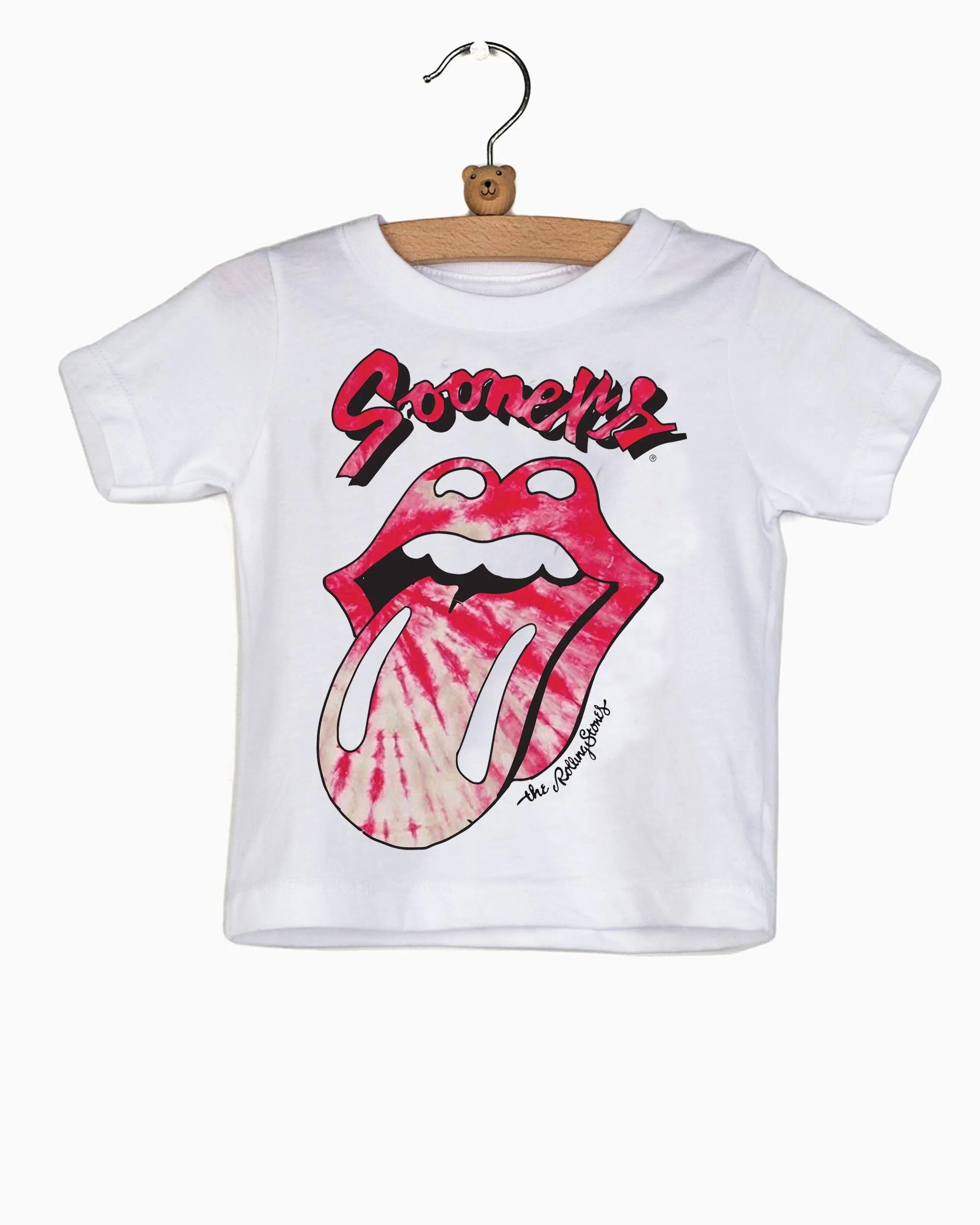 Children's Rolling Stones Sooners Tie Dye Lick White Tee