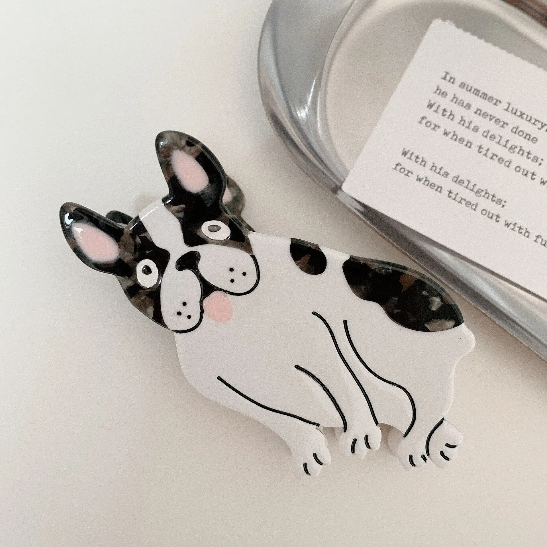 Dog Breed Hair Claw Clips