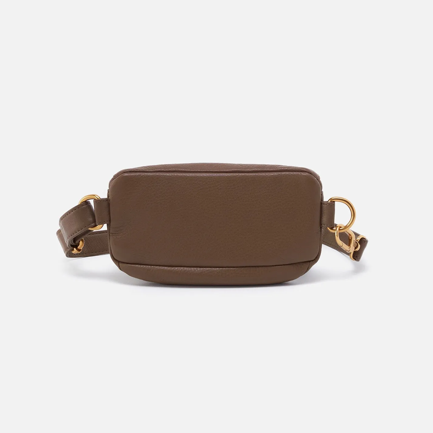 Fern Belt Bag In Pebbled Leather - Dark Elm