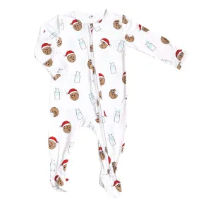 Footie Zippered One Piece in Cookie Craze Christmas Edition