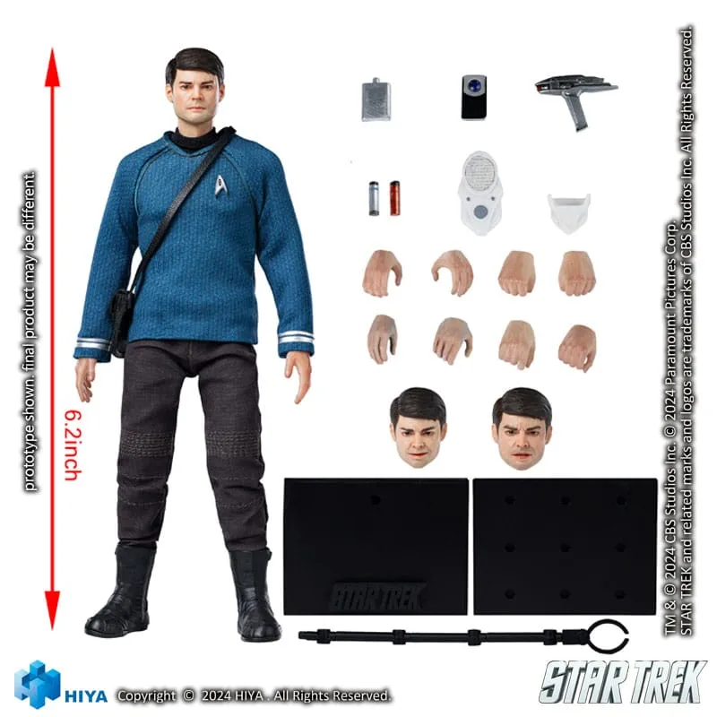 Hiya Toys Star Trek 2009 Dr. McCoy Exquisite Super Series 1/12 Action Figure