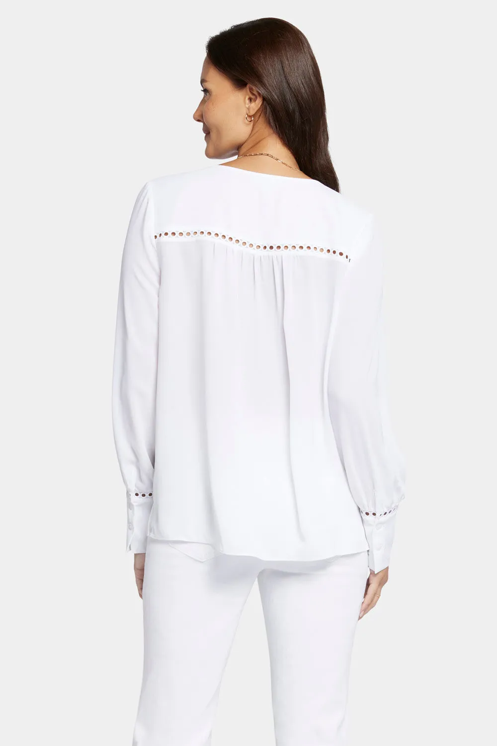 Liliana Peasant Blouse - Optic White