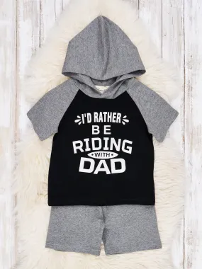 Riding With Dad Hoodie Outfit